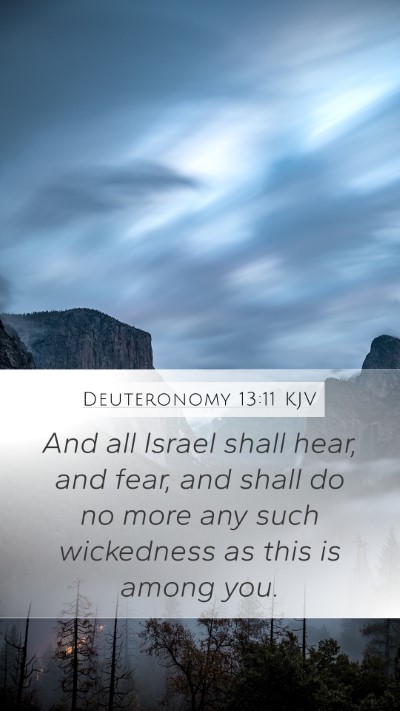 Deuteronomy 13:11 Explained