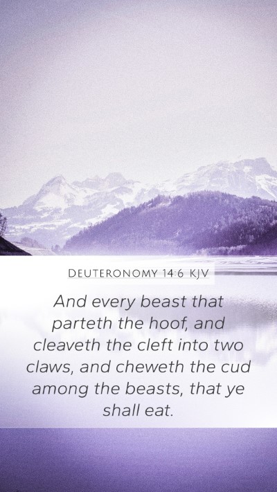 Deuteronomy 14:6 Explained