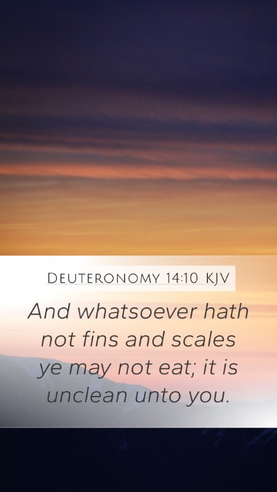 Deuteronomy 14:10 Explained