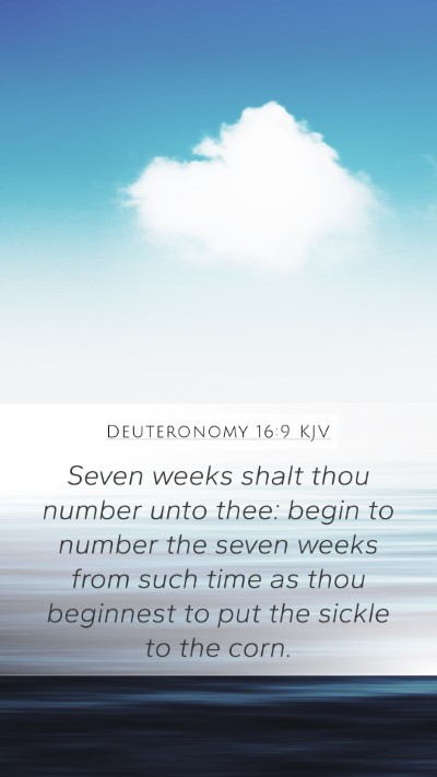 Deuteronomy 16:9 Explained