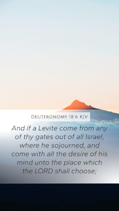 Deuteronomy 18:6 Explained