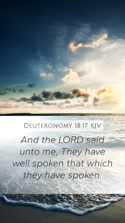 Deuteronomy 18:17 Explained