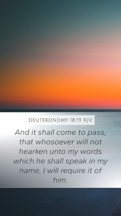 Deuteronomy 18:19 Explained