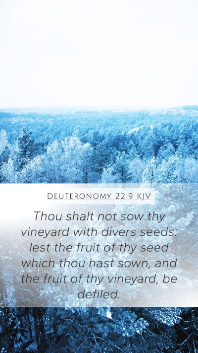 Deuteronomy 22:9 Explained