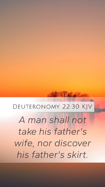 Deuteronomy 22:30 Explained