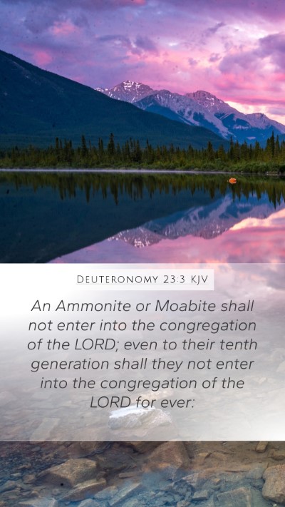 Deuteronomy 23:3 Explained