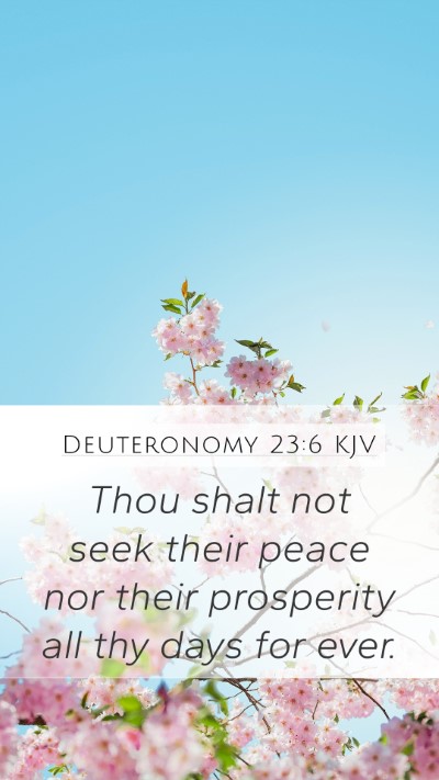 Deuteronomy 23:6 Explained