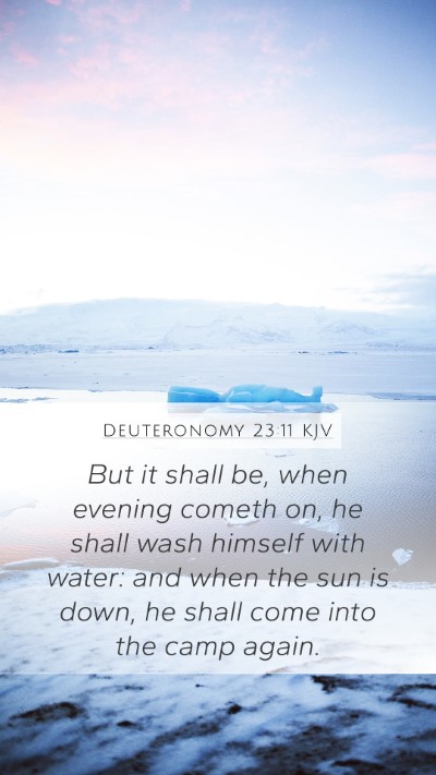 Deuteronomy 23:11 Explained