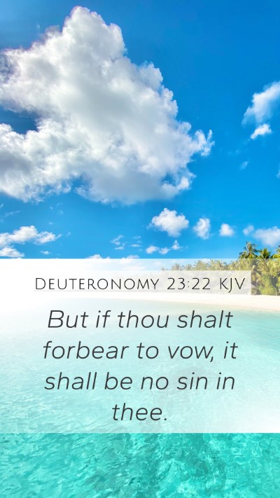 Deuteronomy 23:22 Explained