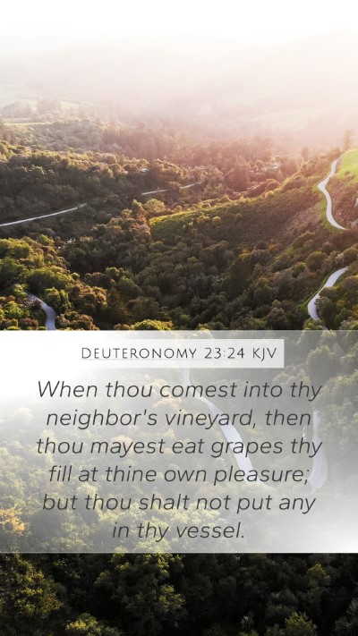 Deuteronomy 23:24 Explained