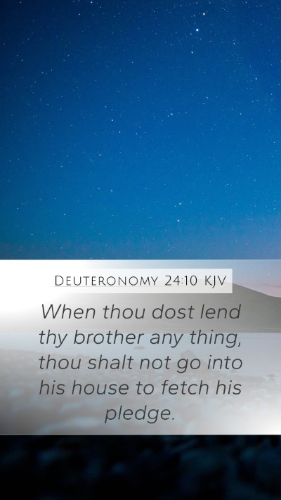 Deuteronomy 24:10 Explained