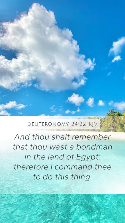 Deuteronomy 24:22 Explained