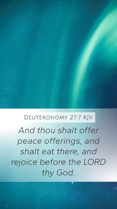 Deuteronomy 27:7 Explained