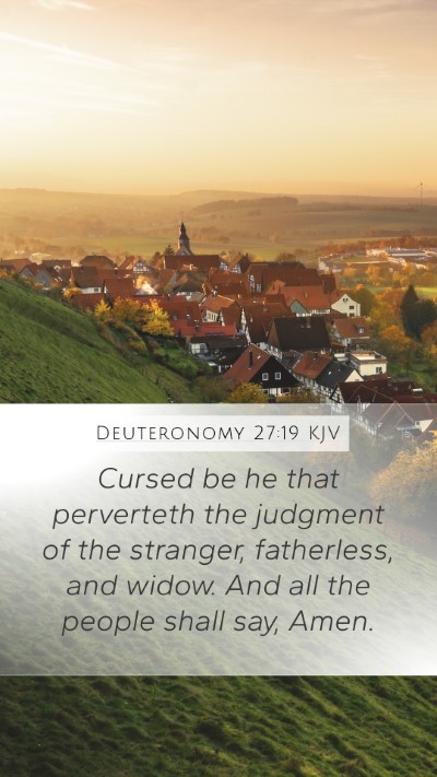 Deuteronomy 27:19 Explained