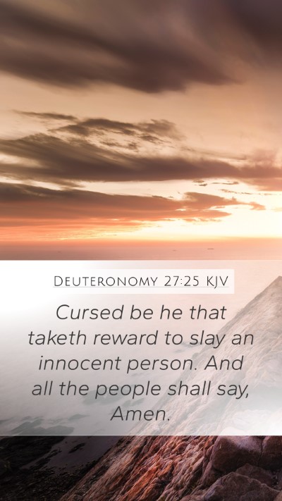 Deuteronomy 27:25 Explained