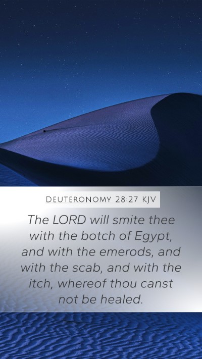 Deuteronomy 28:27 Explained