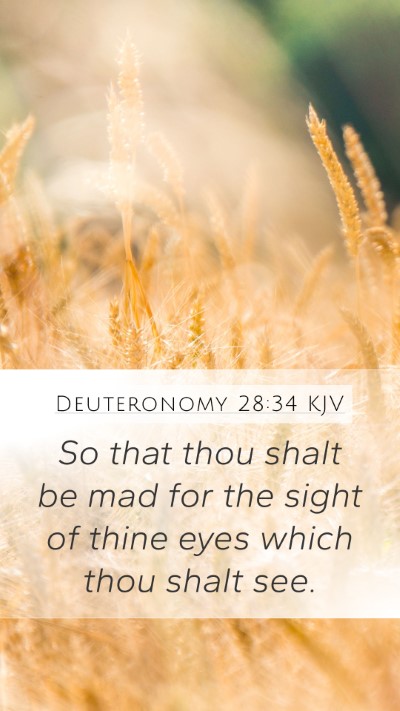 Deuteronomy 28:34 Explained