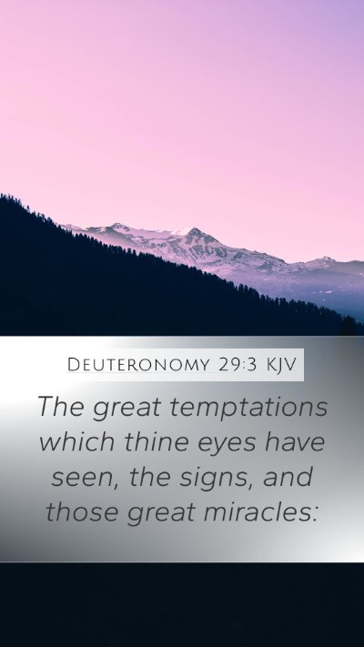 Deuteronomy 29:3 Explained