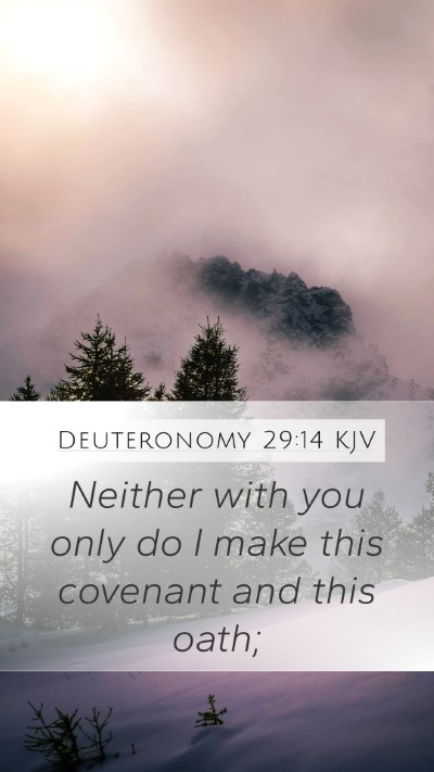 Deuteronomy 29:14 Explained