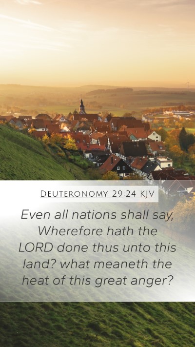 Deuteronomy 29:24 Explained