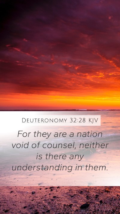 Deuteronomy 32:28 Explained