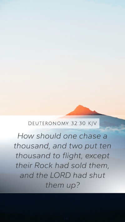 Deuteronomy 32:30 Explained