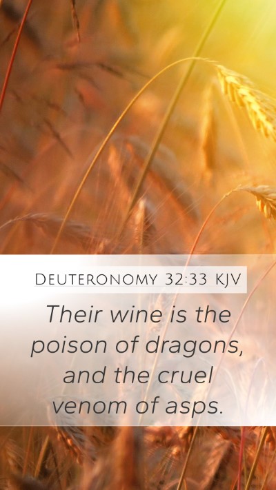 Deuteronomy 32:33 Explained