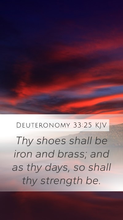 Deuteronomy 33:25 Explained