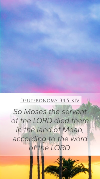 Deuteronomy 34:5 Explained