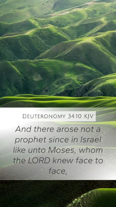 Deuteronomy 34:10 Explained