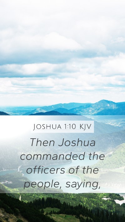 Joshua 1:10 Explained