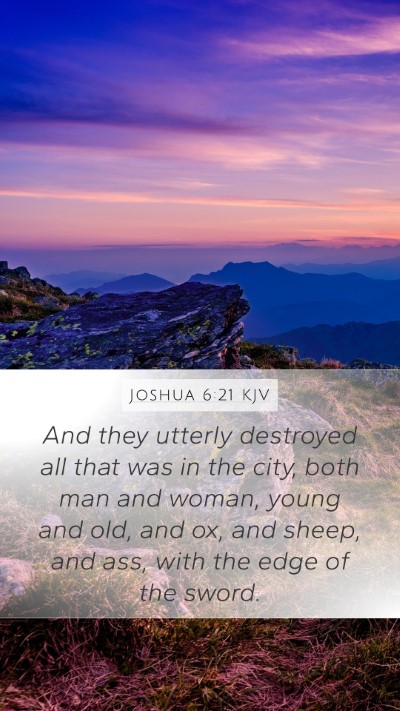 Joshua 6:21 Explained