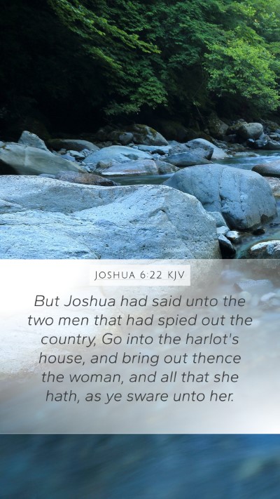 Joshua 6:22 Explained