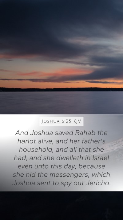 Joshua 6:25 Explained