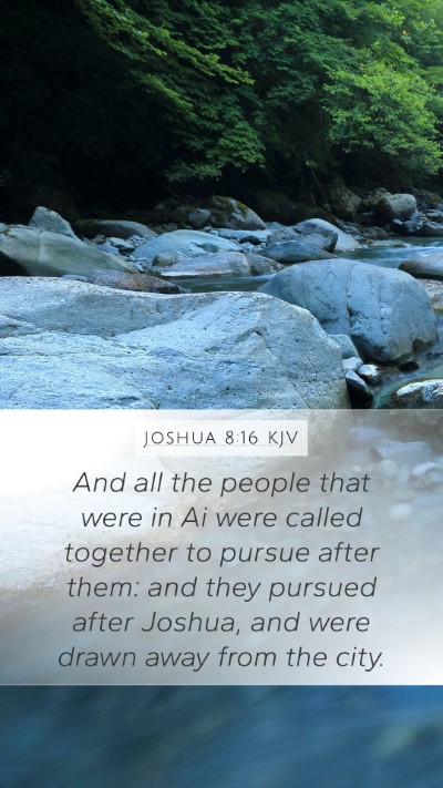 Joshua 8:16 Explained