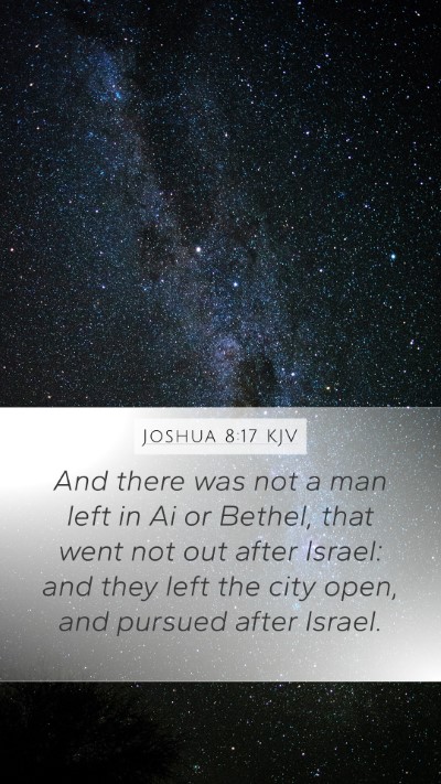 Joshua 8:17 Explained