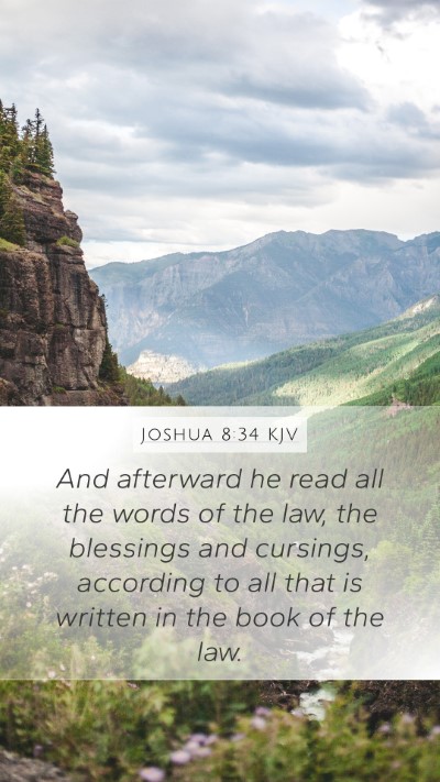 Joshua 8:34 Explained