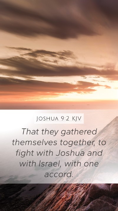 Joshua 9:2 Explained