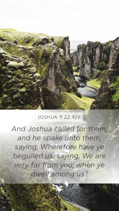 Joshua 9:22 Explained