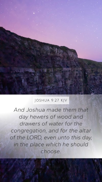 Joshua 9:27 Explained