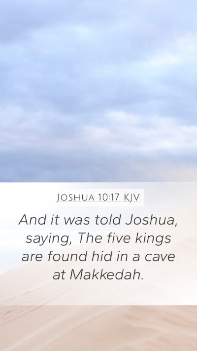 Joshua 10:17 Explained