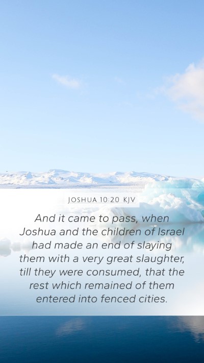 Joshua 10:20 Explained