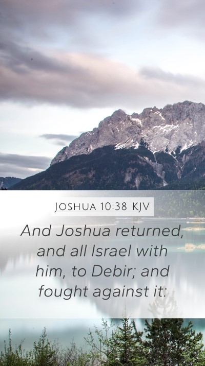 Joshua 10:38 Explained