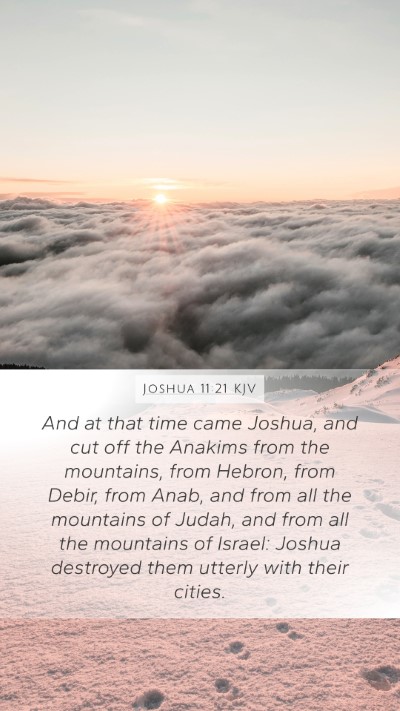 Joshua 11:21 Explained