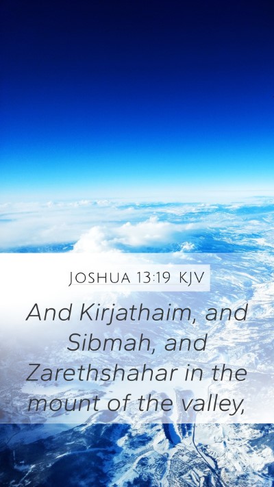 Joshua 13:19 Explained