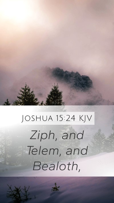 Joshua 15:24 Explained