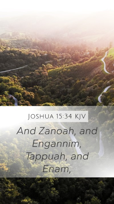 Joshua 15:34 Explained