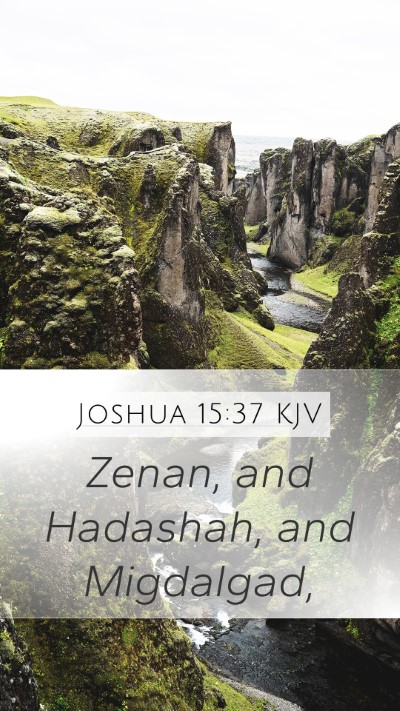 Joshua 15:37 Explained