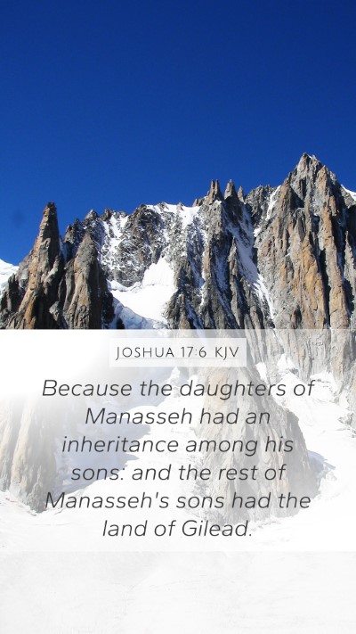 Joshua 17:6 Explained