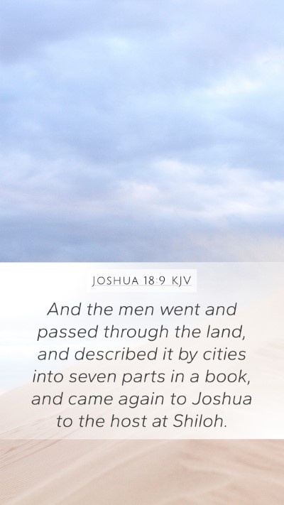 Joshua 18:9 Explained